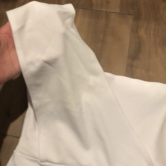 White One Shoulder Onesie - Picture 2 of 5